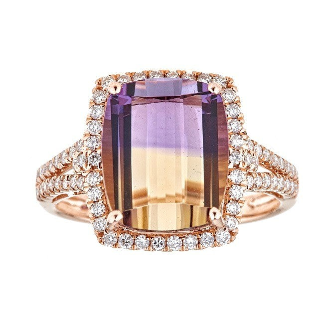 14KR Ametrine Ring