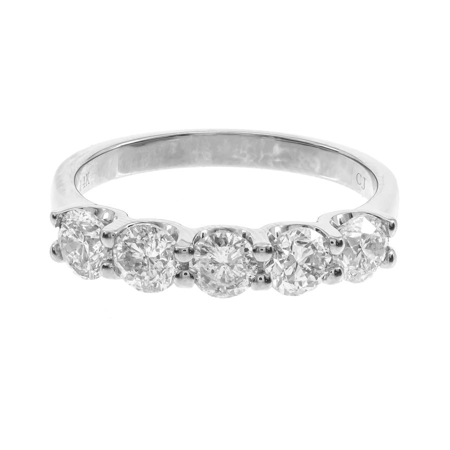18K White Gold White Diamond Ring