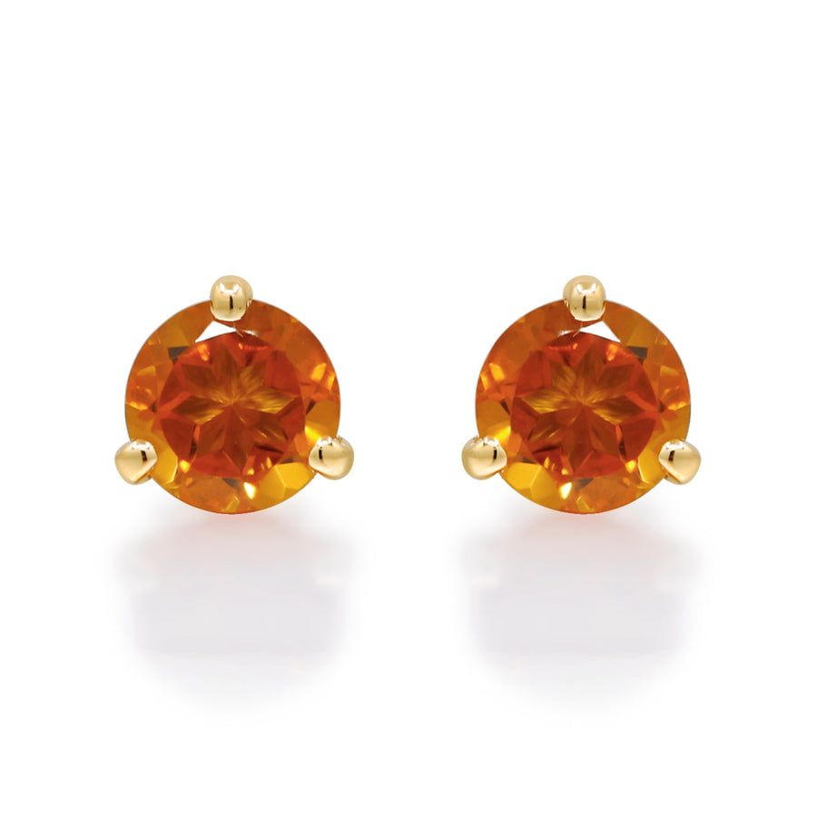 14K Yellow Gold Citrine Earrings