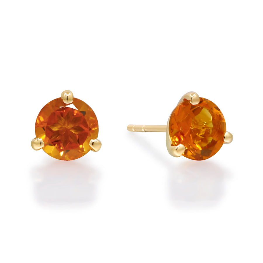 14K Yellow Gold Citrine Earrings