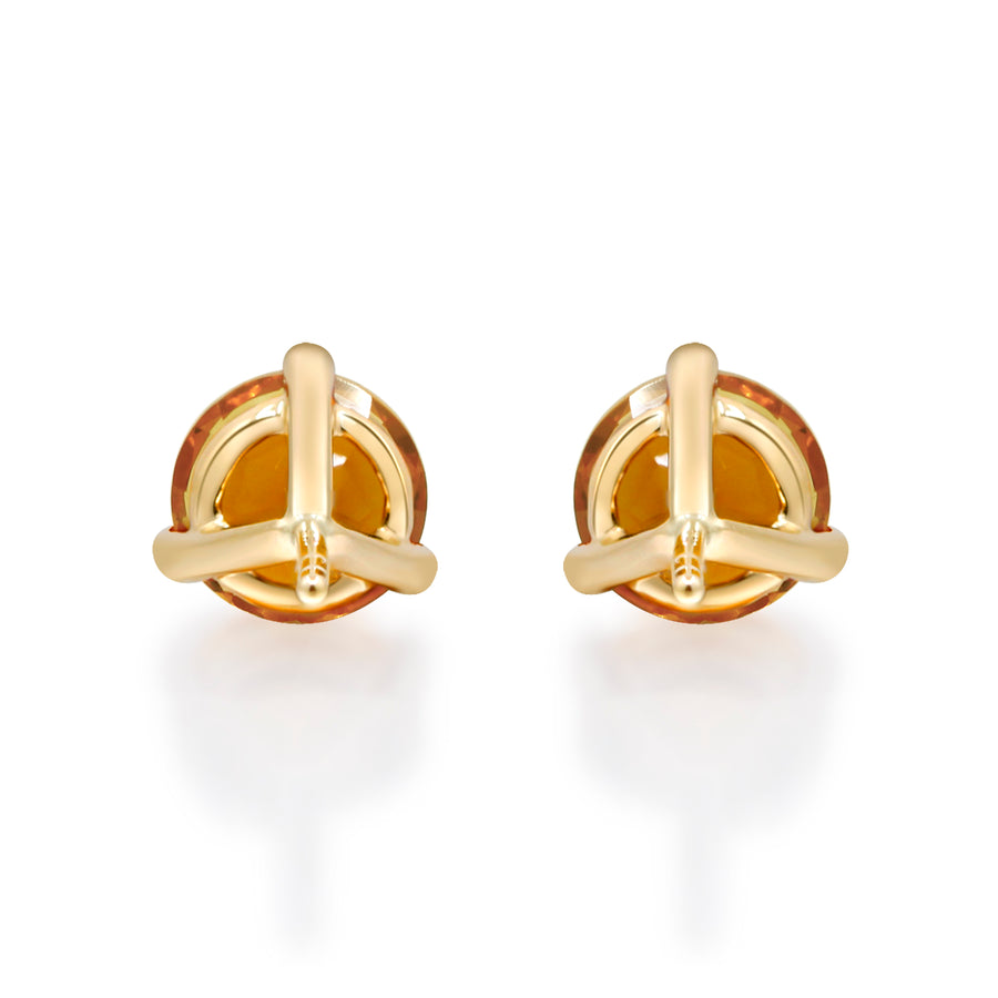 14K Yellow Gold Citrine Earrings