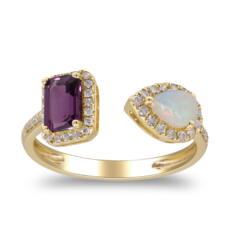 14K Yellow Gold Ruby Ring