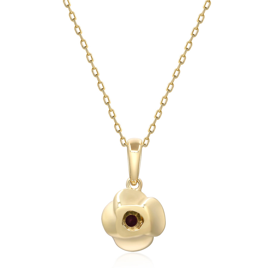 Scarlett 14K Yellow Gold Pear-Cut Ruby Pendant