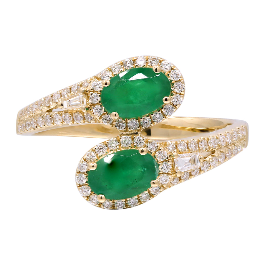 Norah 14K Yellow Gold Oval-Cut Emerald Ring