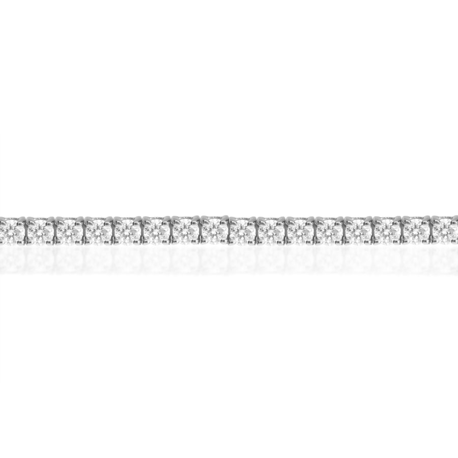 14K White Gold Tennis Diamond Bracelet