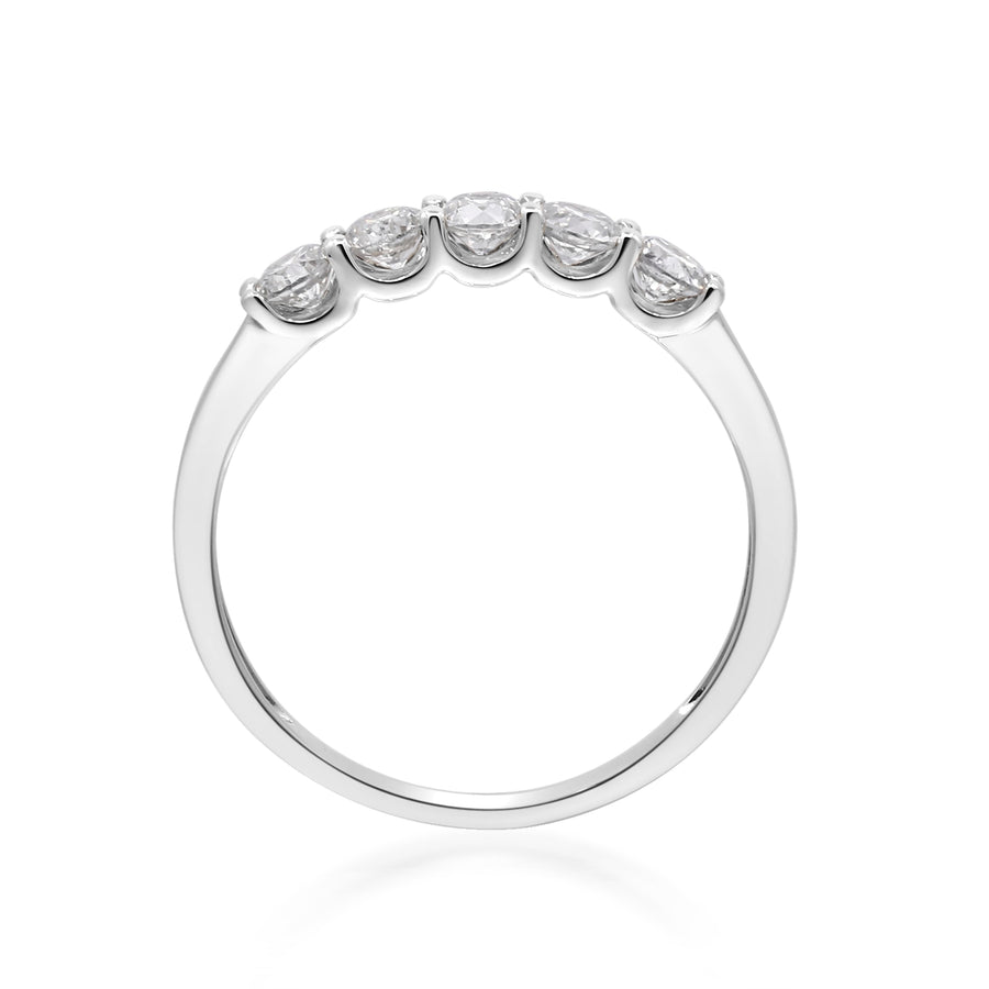 18K White Gold White Diamond Ring