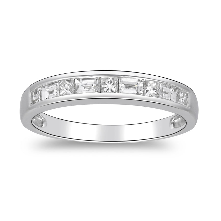 The14 Karat White Gold Halo Ring  in White Diamond
