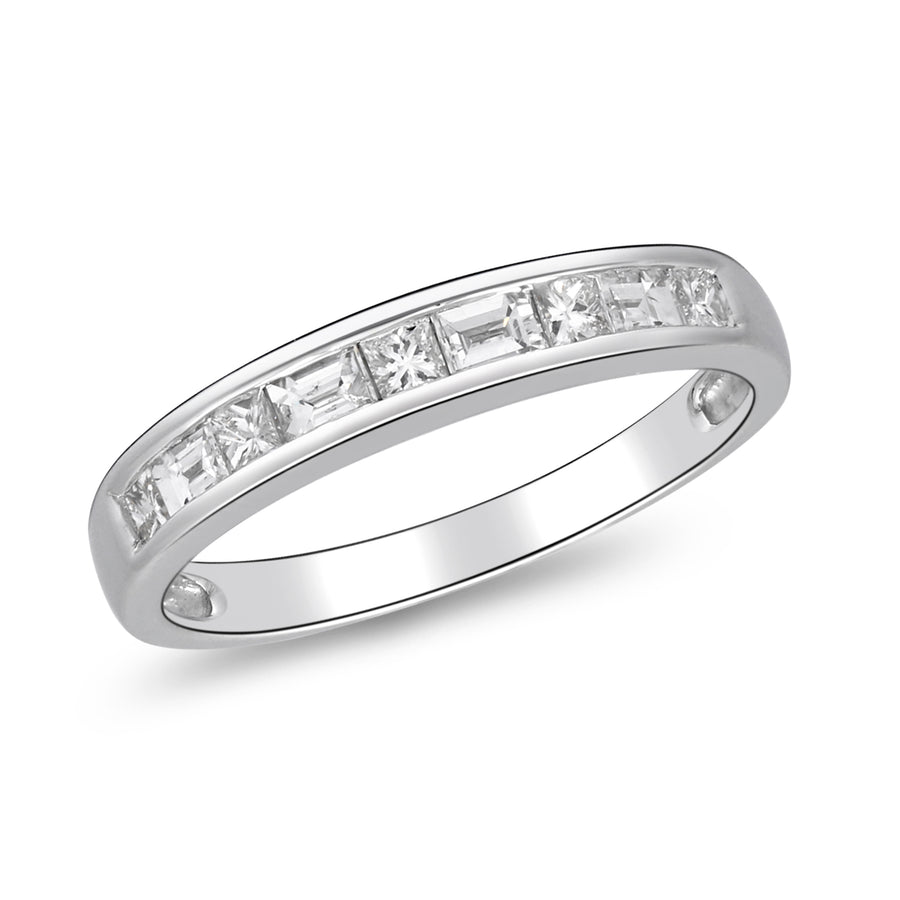The14 Karat White Gold Halo Ring  in White Diamond