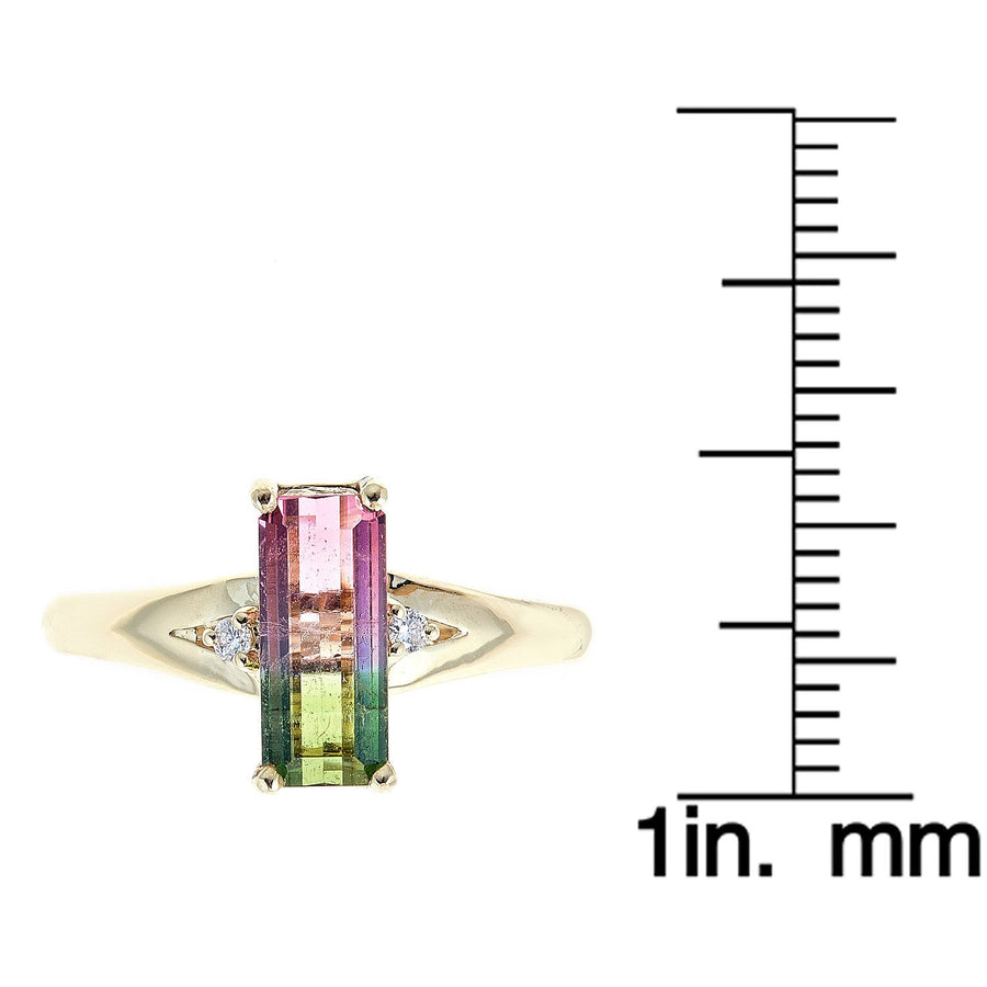 Buy 14k Gold Plated Watermelon Tourmaline Ring, Bio Tourmaline Ring, 925  Sterling Silver, Bridal Ring, Engagement Ring Online in India - Etsy