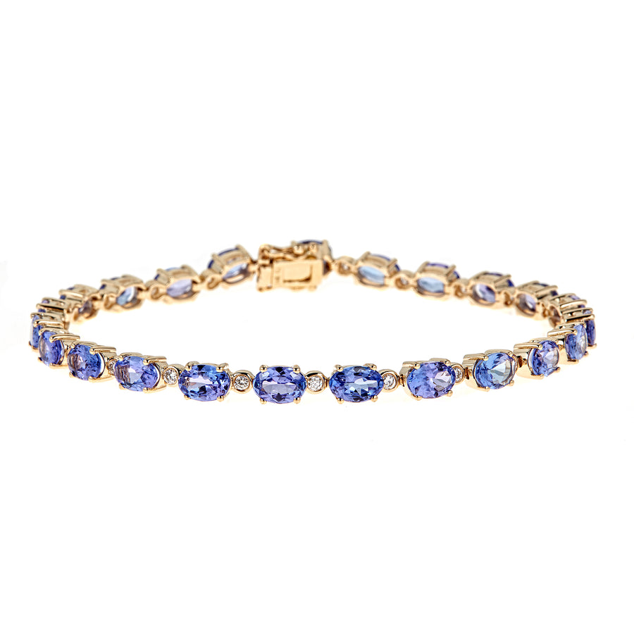 Blue Ladies Sterling Silver Tanzanite Gemstone Bracelet, For Party Wear,  Size: 7inch at Rs 9000/piece in Jaipur