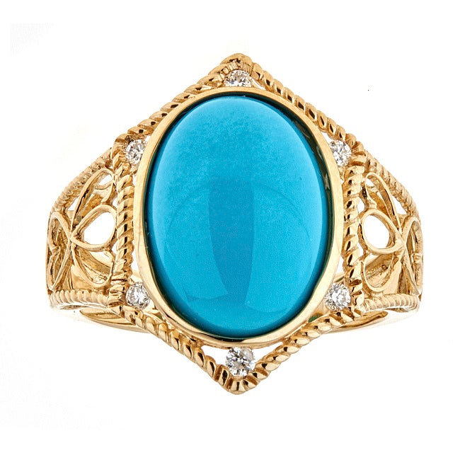 14KY TURQUOISE RING
